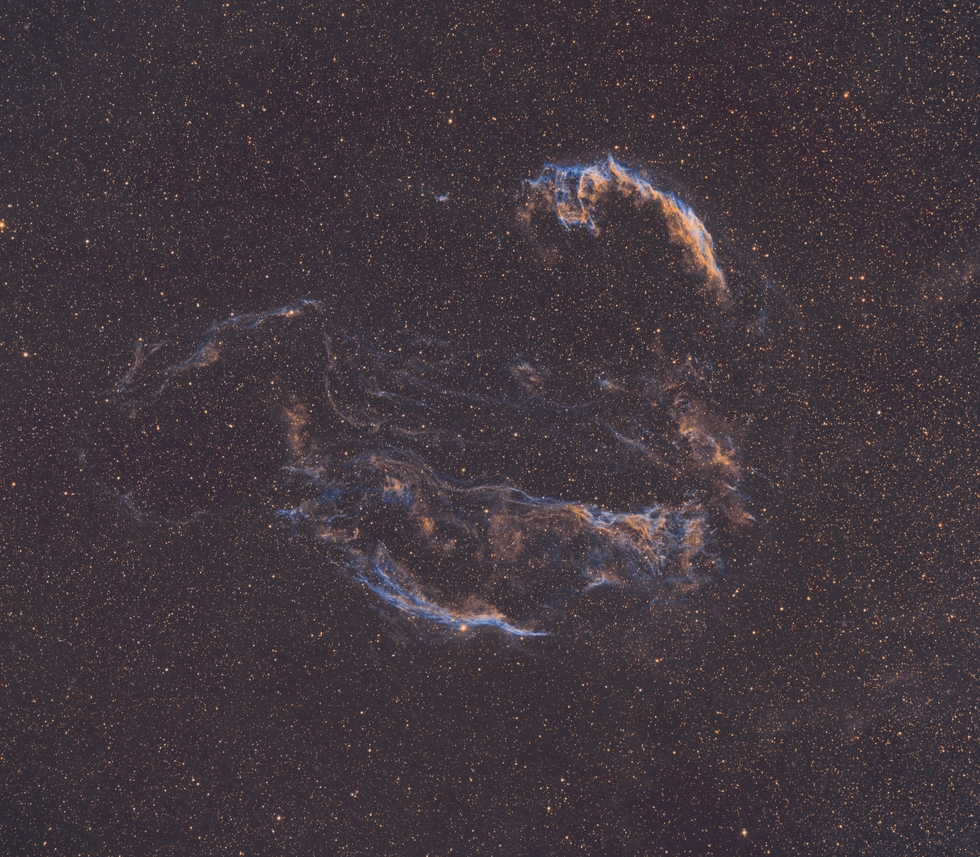East and West Veil Nebulae and Pickering's Triangle